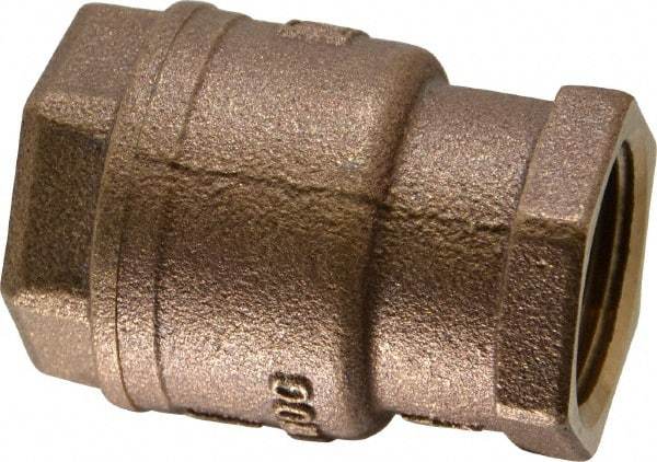 Legend Valve - 1" Bronze Check Valve - Inline, FNPT x FNPT, 250 WOG - Makers Industrial Supply