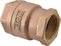 Legend Valve - 1-1/4" Bronze Check Valve - Inline, FNPT x FNPT, 250 WOG - Makers Industrial Supply