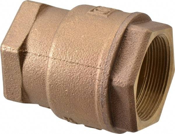 Legend Valve - 2" Bronze Check Valve - Inline, FNPT x FNPT, 250 WOG - Makers Industrial Supply