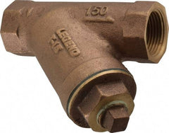 Legend Valve - 1" Pipe, FNPT Ends, Bronze Y-Strainer - 300 psi WOG Rating, 150 psi WSP Rating - Makers Industrial Supply