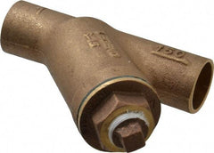 Legend Valve - 1" Pipe, Solder Ends, Bronze Y-Strainer - 300 psi WOG Rating, 150 psi WSP Rating - Makers Industrial Supply