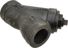 Legend Valve - 1-1/2" Pipe, FNPT Ends, Cast Iron Y-Strainer - 500 psi WOG Rating, 250 psi WSP Rating - Makers Industrial Supply