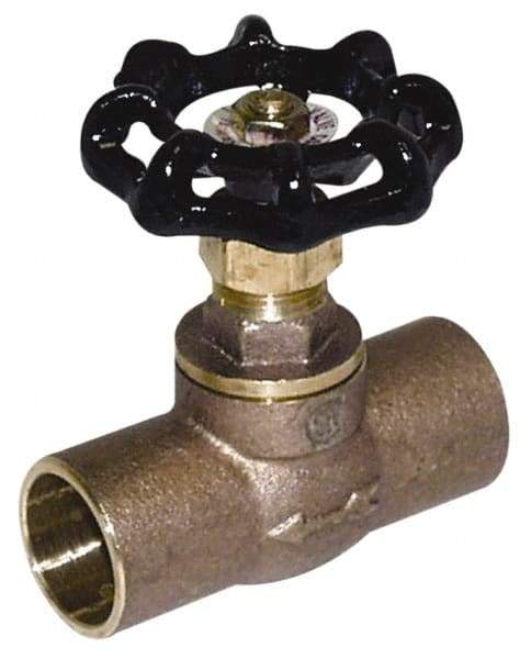 Legend Valve - 1/2" Pipe, 125 psi WOG Rating, Lead Free Brass, Stop Valve - Handwheel Handle, FNPT x FNPT End Connections - Makers Industrial Supply