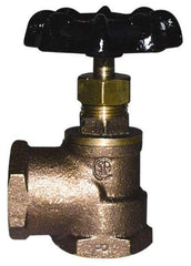 Legend Valve - 3/4" Pipe, 125 psi WOG Rating, Lead Free Brass Angle, Stop Valve - Handwheel Handle, FNPT x FNPT End Connections - Makers Industrial Supply