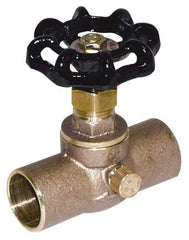 Legend Valve - 1/2" Pipe, 125 psi WOG Rating, Lead Free Brass Stop & Waste Valve - Handwheel Handle, FNPT x FNPT End Connections - Makers Industrial Supply