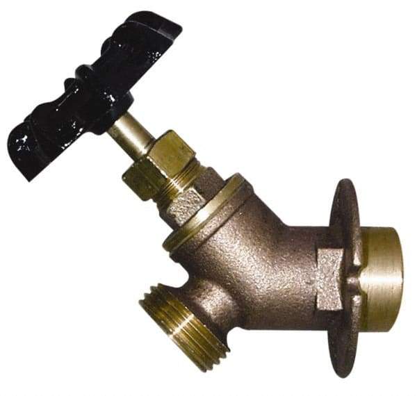 Legend Valve - 1/2" Pipe, Lead Free Brass Sillcock with Lockshield - Handwheel Handle, C Sweat x MGHT End Connections, 125 psi WOG Rating - Makers Industrial Supply