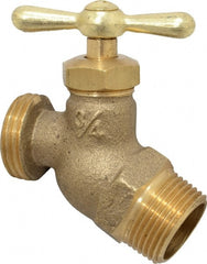 Legend Valve - 3/4" Pipe, 125 psi WOG Rating, Brass Hose Bibb, Stop Valve - Makers Industrial Supply