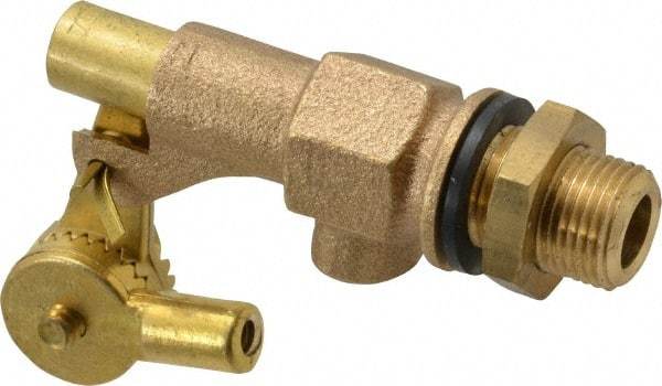 Legend Valve - 3/8" Pipe, Bronze, Mechanical Float Valve - 125 psi, MPT x Plain End Connections - Makers Industrial Supply