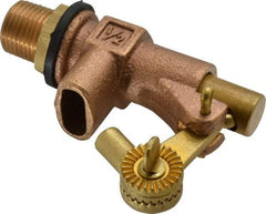 Legend Valve - 1/2" Pipe, Bronze, Mechanical Float Valve - 125 psi, MPT x Plain End Connections - Makers Industrial Supply