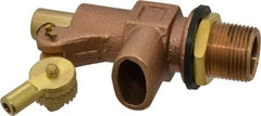 Legend Valve - 3/4" Pipe, Bronze, Mechanical Float Valve - 125 psi, MPT x Plain End Connections - Makers Industrial Supply