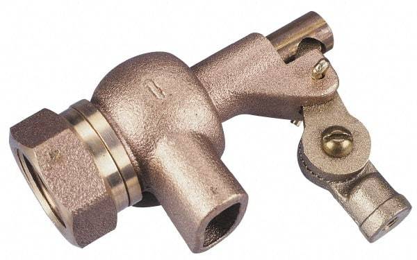 Legend Valve - 1-1/4" Pipe, Bronze, Mechanical Float Valve - 125 psi, NPTF x Plain End Connections - Makers Industrial Supply