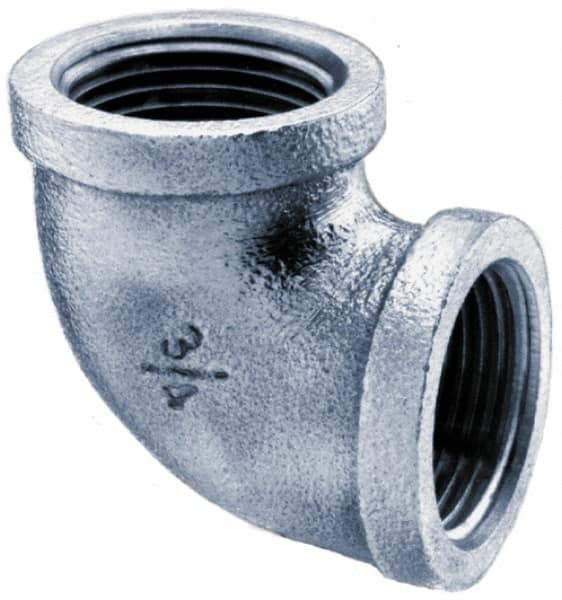 Merit Brass - 4" Grade 304 Stainless Steel Pipe 90° Elbow - FNPT x FNPT End Connections, 150 psi - Makers Industrial Supply