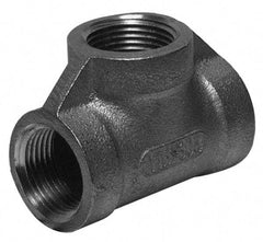 Merit Brass - 4" Grade 316 Stainless Steel Pipe Tee - FNPT x FNPT x FNPT End Connections, 150 psi - Makers Industrial Supply