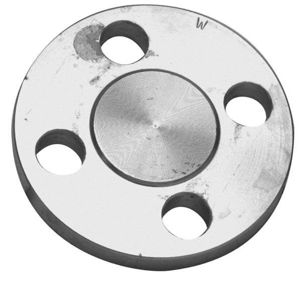 Merit Brass - 10" Pipe, 16" OD, Stainless Steel, Blind Pipe Flange - 13-1/2" Across Bolt Hole Centers, 7/8" Bolt Hole, 150 psi, Grade 304 - Makers Industrial Supply