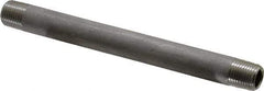 Merit Brass - Schedule 40, 1/8" Pipe x 4" Long, Grade 304/304L Stainless Steel Pipe Nipple - Welded & Threaded - Makers Industrial Supply