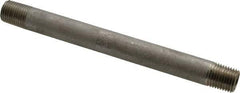 Merit Brass - Schedule 40, 1/4" Pipe x 5-1/2" Long, Grade 304/304L Stainless Steel Pipe Nipple - Welded & Threaded - Makers Industrial Supply