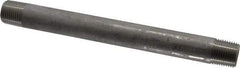 Merit Brass - Schedule 40, 1/2" Pipe x 8" Long, Grade 304/304L Stainless Steel Pipe Nipple - Welded & Threaded - Makers Industrial Supply