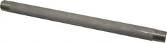 Merit Brass - Schedule 40, 1/2" Pipe x 12" Long, Grade 304/304L Stainless Steel Pipe Nipple - Welded & Threaded - Makers Industrial Supply