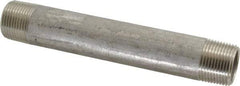 Merit Brass - Schedule 40, 3/4" Pipe x 6" Long, Grade 304/304L Stainless Steel Pipe Nipple - Welded & Threaded - Makers Industrial Supply