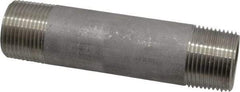 Merit Brass - Schedule 40, 1" Pipe x 5" Long, Grade 304/304L Stainless Steel Pipe Nipple - Welded & Threaded - Makers Industrial Supply