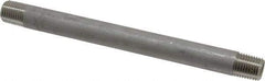 Merit Brass - Schedule 40, 1/4" Pipe x 6" Long, Grade 316/316L Stainless Steel Pipe Nipple - Welded & Threaded - Makers Industrial Supply