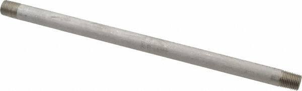 Merit Brass - Schedule 40, 1/4" Pipe x 10" Long, Grade 316/316L Stainless Steel Pipe Nipple - Welded & Threaded - Makers Industrial Supply