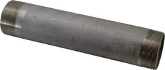 Merit Brass - Schedule 40, 2" Pipe x 10" Long, Grade 316/316L Stainless Steel Pipe Nipple - Welded & Threaded - Makers Industrial Supply