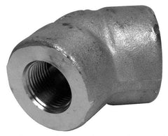 Merit Brass - 2" Grade 304/304L Stainless Steel Pipe 45° Elbow - FNPT x FNPT End Connections, 3,000 psi - Makers Industrial Supply