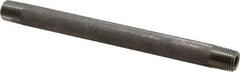 Merit Brass - Schedule 80, 1/4" Pipe x 6" Long, Grade 316/316L Stainless Steel Pipe Nipple - Seamless & Threaded - Makers Industrial Supply