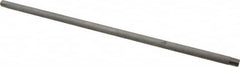 Merit Brass - Schedule 40, 1/4" Pipe x 18" Long, Grade 304/304L Stainless Steel Pipe Nipple - Welded & Threaded - Makers Industrial Supply