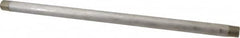 Merit Brass - Schedule 40, 1/2" Pipe x 18" Long, Grade 316/316L Stainless Steel Pipe Nipple - Welded & Threaded - Makers Industrial Supply