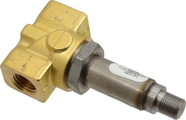 Parker - 1/4" Port, Brass Solenoid Valve - Closed, FKM Seal - Makers Industrial Supply