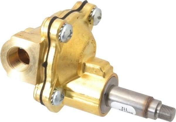 Parker - 3/8" Port, Brass Solenoid Valve - Closed, NBR Seal - Makers Industrial Supply