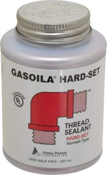 Federal Process - 1/2 Pt Brush Top Can Red Federal Gasoila Hard-Set - 350°F Max Working Temp - Makers Industrial Supply