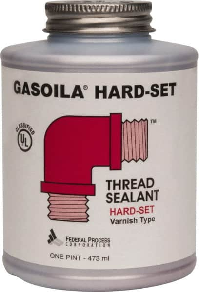 Federal Process - 1 Pt Brush Top Can Red Federal Gasoila Hard-Set - 350°F Max Working Temp - Makers Industrial Supply