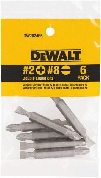 DeWALT - #2 Phillips Screwdriver Bit - 1/4" Drive, 2" OAL - Makers Industrial Supply