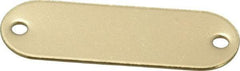 C.H. Hanson - 1-29/32 Inch Wide, Style 1, Brass Blank Metal Plate - 5/8 Inch High, 50 Pieces - Makers Industrial Supply