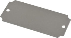 C.H. Hanson - 3-1/16 Inch Wide, Style 3, Aluminum Blank Metal Plate - 1-7/16 Inch High, 25 Pieces - Makers Industrial Supply