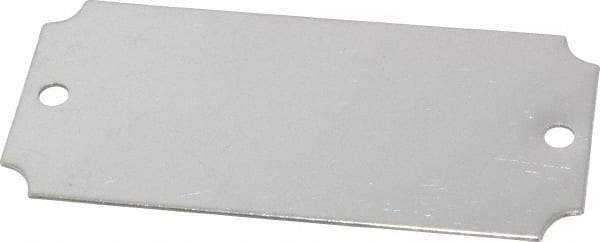 C.H. Hanson - 3-1/16 Inch Wide, Style 3, Stainless Steel Blank Metal Plate - 1-7/16 Inch High, 10 Pieces - Makers Industrial Supply