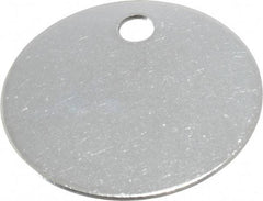 C.H. Hanson - 1-3/8 Inch Diameter, Round, Stainless Steel Blank Metal Tag - Blank, 25 Pieces - Makers Industrial Supply