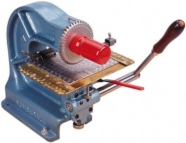 Made in USA - Manual Stamping Machines Character Capacity: 42 Size: 3/16 - Makers Industrial Supply