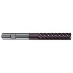 8mm Dia. - 100mm OAL - 45° Helix Firex Carbide End Mill - 6 FL - Makers Industrial Supply