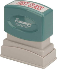 Value Collection - First Class, Red Pre-Inked Stamp - 1/2 Inch Wide x 1-5/8 Inch Long - Makers Industrial Supply