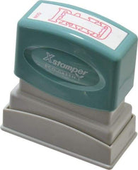 Value Collection - Paid, Red Pre-Inked Stamp - 1/2 Inch Wide x 1-5/8 Inch Long - Makers Industrial Supply