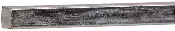 Made in USA - 12" Long x 3/16" High x 3/16" Wide, Zinc-Plated Key Stock - Low Carbon Steel - Makers Industrial Supply