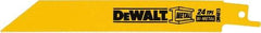 DeWALT - Bi-Metal Reciprocating Saw Blade - Straight Profile, 24 TPI, Toothed Edge - Makers Industrial Supply