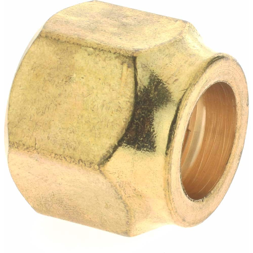 CerroBrass - 5/8" Tube OD 45° Brass Flared Tube Refrigeration Nut - Makers Industrial Supply