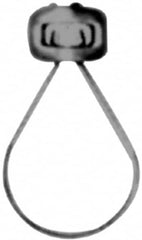 Made in USA - 1-1/2" Pipe, 3/8" Rod, Malleable Iron Adjustable Ring Hanger - Black, 400 Lb Capacity - Makers Industrial Supply