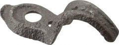 Made in USA - 3/8" Pipe, Malleable Iron, Black Plated" Pipe or Conduit Strap - 1 Mounting Hole - Makers Industrial Supply