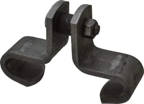 Made in USA - 3/8" Rod Center Beam Clamp - 1,000 Lb Capacity, Carbon Steel - Makers Industrial Supply